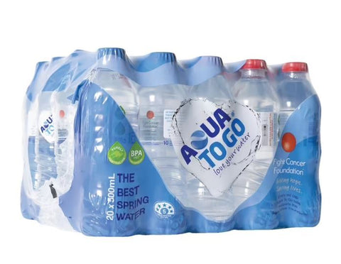 Aqua to Go Premium Spring Water 500ml Pack of 20