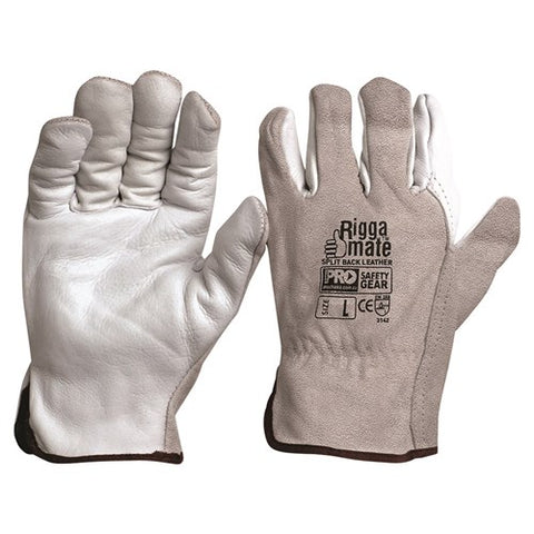 RiggaMate Cowgrain Leather Riggers Gloves