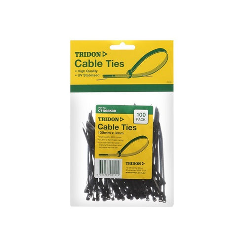 Tridon Cable Tie Black 200mm x 5mm
