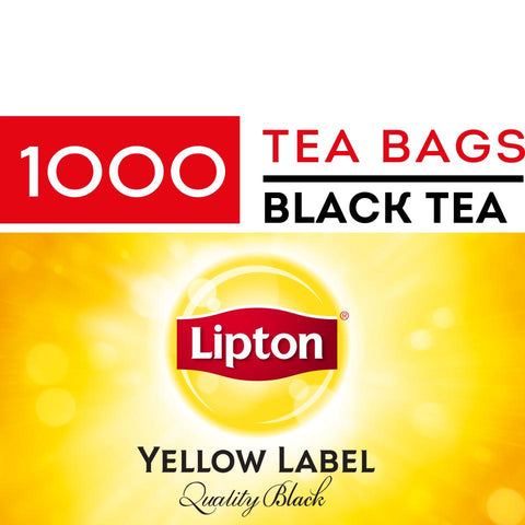 Lipton Yellow Label Quality Black Tagged Tea Bags Carton 1000